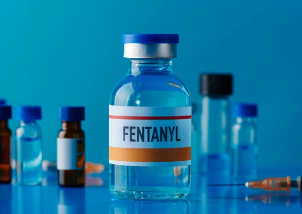 How Long Does Fentanyl Stay in Your System? An image of a liquid solution vial of fentanyl.